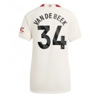 Dámy Fotbalový dres Manchester United Donny van de Beek #34 2023-24 Třetí Krátký Rukáv